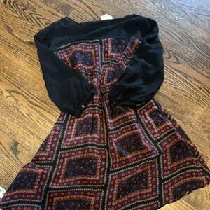 Light short patterned dress